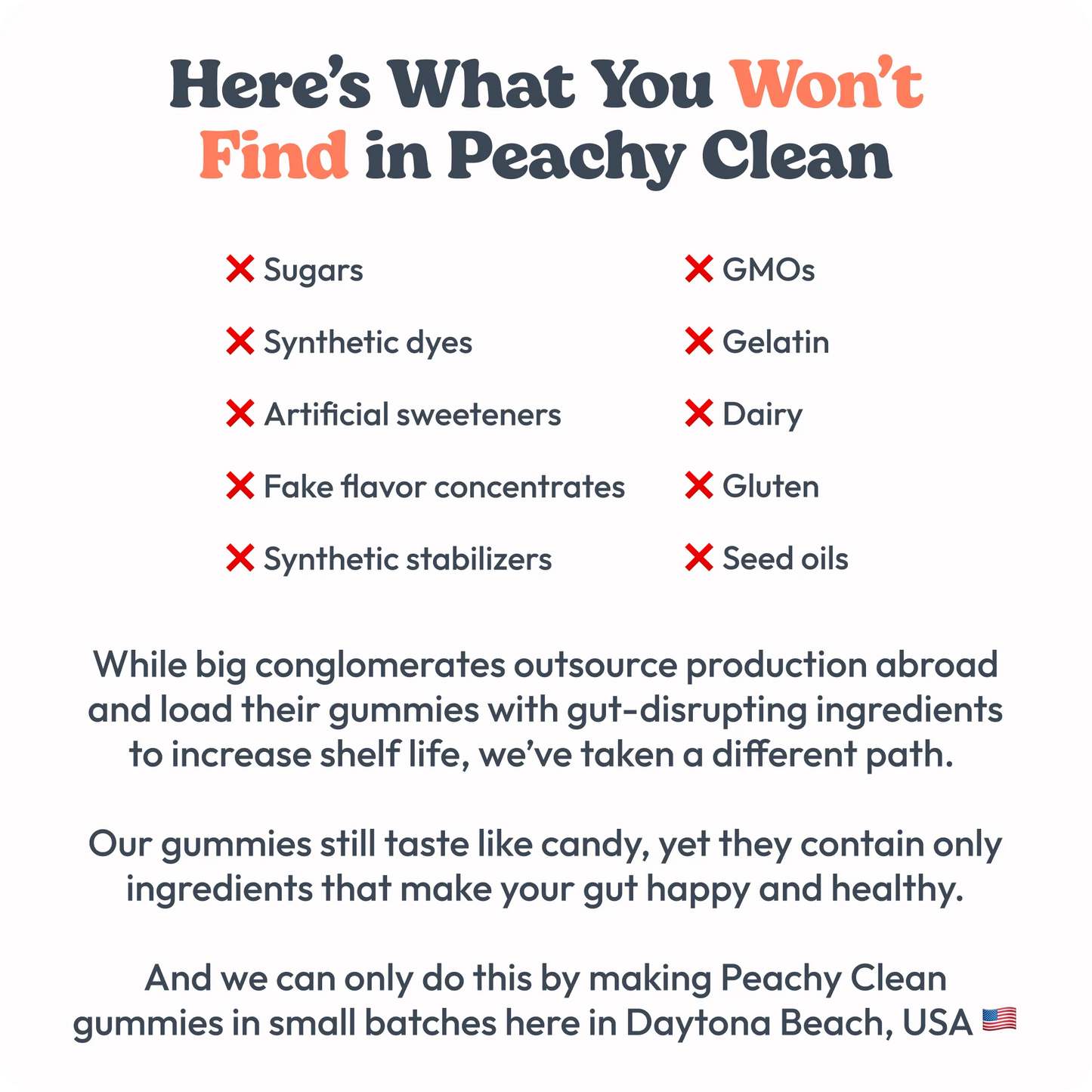 Peachy Clean™ Sugar-Free Pre+Probiotic Fiber Gummies